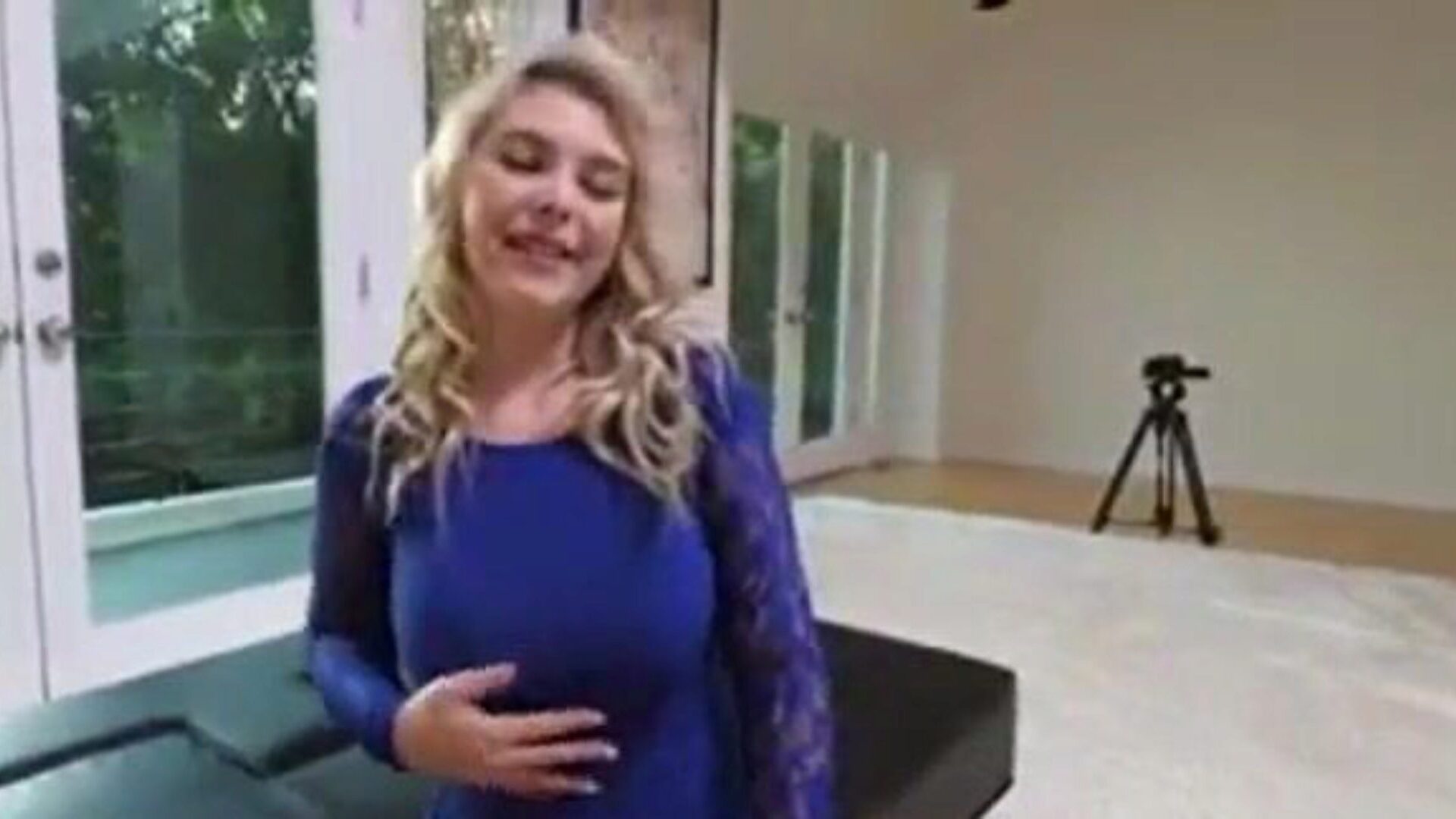 Blonde banging in audition