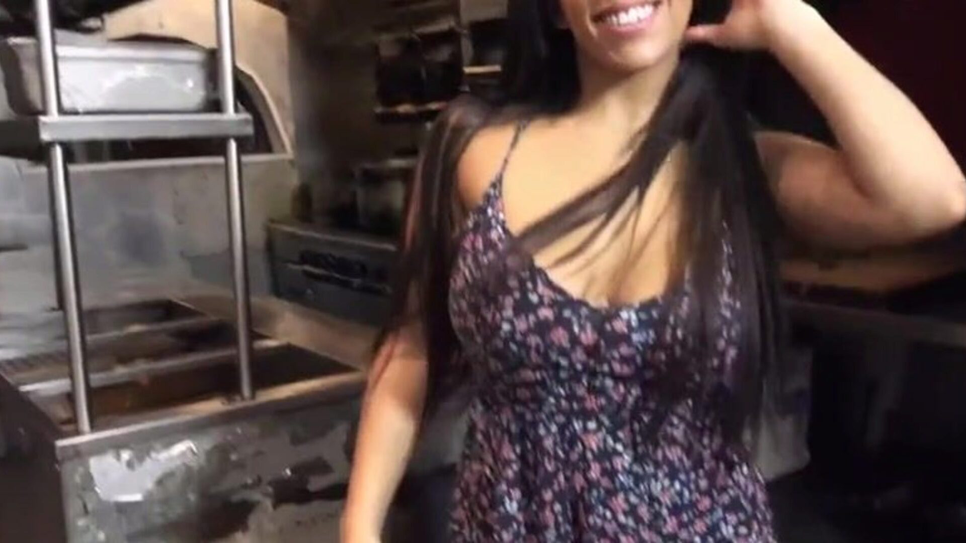 Natural massive marangos Latin Chick waitress copulates