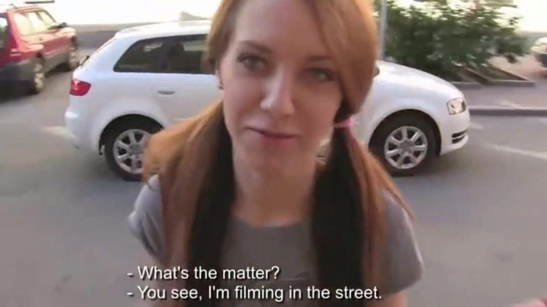 Tricky Agent - A slim redhead Christi Cats is avid to be banged