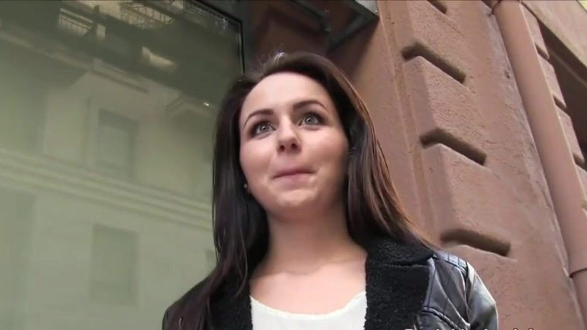 Inexperienced dilettante banged in bedroom Stupid European dilettante chick takes cash from faux agent on the streets and then in some apartment that honey gives him oral-sex job and copulates his huge penis point of view