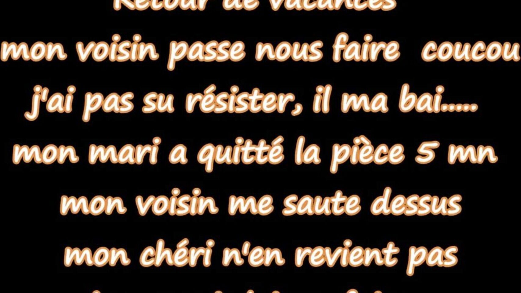infidele je craque quand le voisin e notre voisin e nous faire coucou, je craque mon mari a à peine quitté la pièce zwei min je le caresse..et il me prend sous les yeux mon homme.