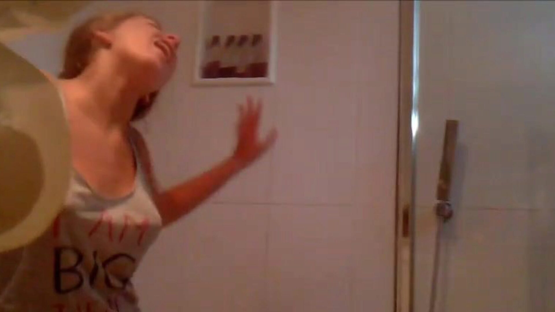 Gorgeous French teen in the shower Stunning French dilettante Lola in all her in nature's garb glory