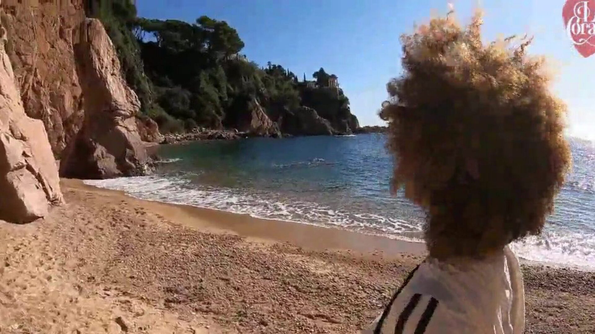 offentlig strand dold avsugning